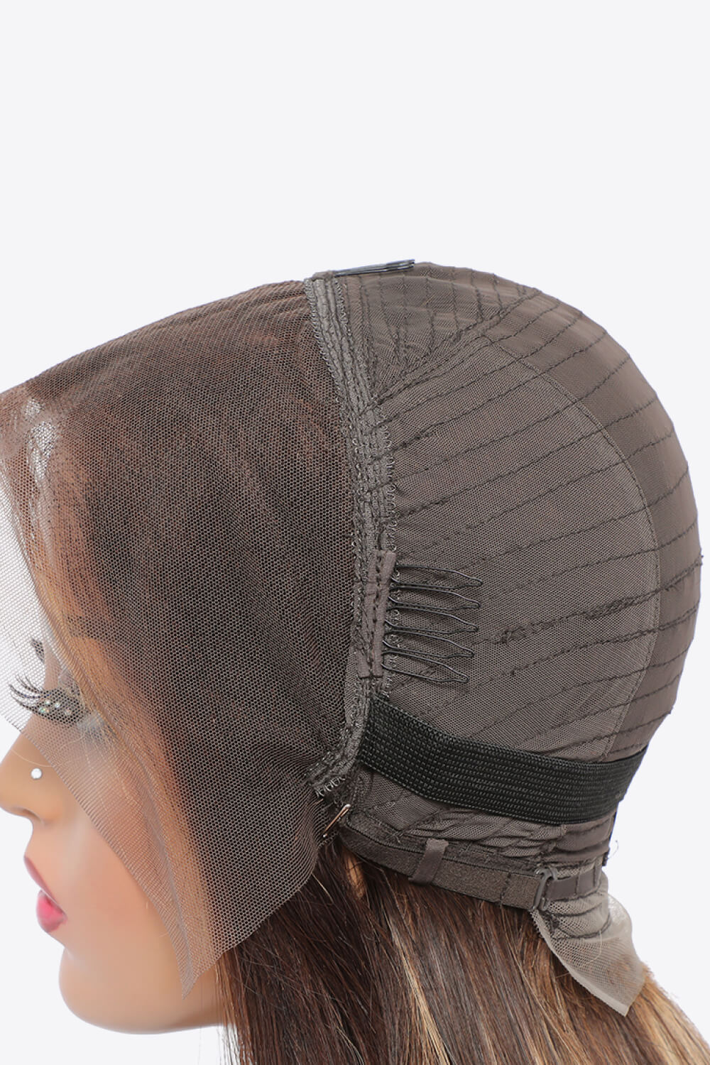 18" 160g Highlight Ombre #P4/27 13x4 Lace Front Wigs Human Virgin Hair 150% Density