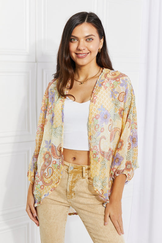 Culture Code Full Size Lasting Love Paisley Kimono