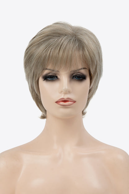 Full Machine Made Short Layered Wigs 4''