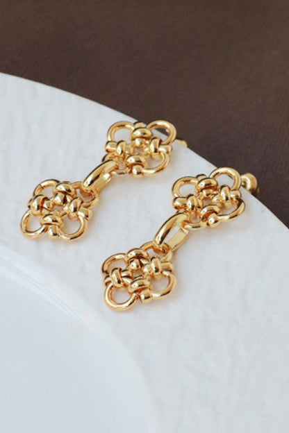 Decorative Knot Drop Earrings