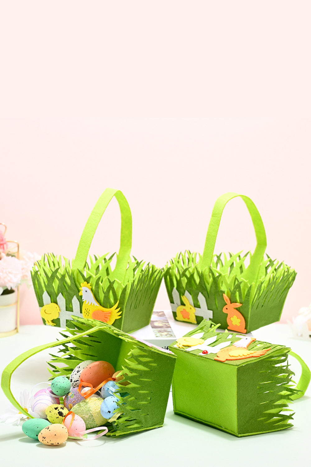 Random 2-Pack Animal Graphic Easter Baskets